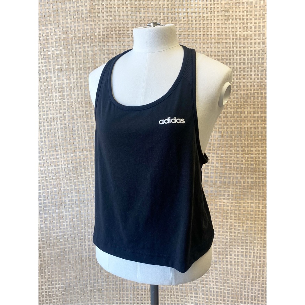Adidas Black Racerback Tank Top